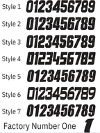 Odi Number Plate Decal