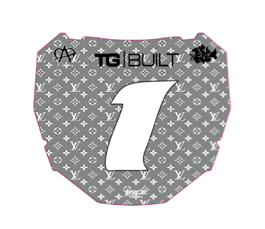 Lv Plate Decal