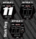 Stark Varg Front Plate Decals